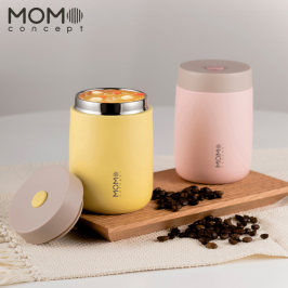 日本MOMO保温杯女大立方304不锈钢保温水杯简约时尚创意咖啡杯